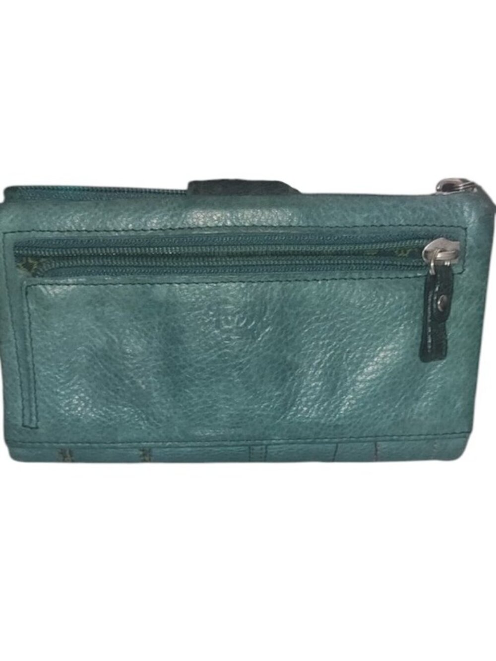 Fossil Teal Leather Wallet with Bird and Key Appliqué - Picture 3 of 6